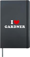 I Love Gardner, I Heart Gardner Hardcover Journal, Black