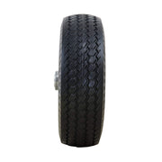 4.10/3.50-4" Flat Free by Marathon – 2.25" Offset Hub, Steel, Gray Rim