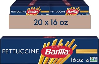 Barilla Fettuccine Pasta, Non-GMO Kosher Pasta, 16oz. (20PK)