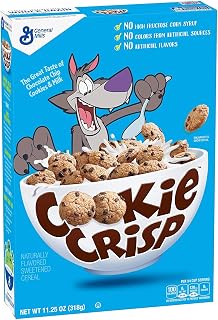 General Mills Cookie Crisp Cereal, Chocolate Chip Cookie Flavored, 11.25 oz