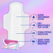 Flexfoam Pads by Always – Size 1, Foam, Model Pocket