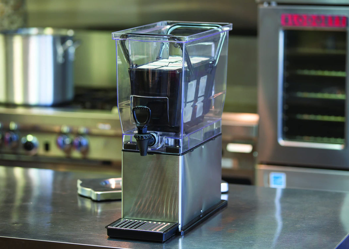 Cold Brew N' Serv System by Service Ideas – 3 Gallons, Stainless Steel, Brushed, Model CBNS3SS