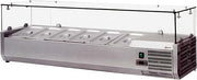 Omcan 40535 Commercial Restaurant 47" Refrigerated Topping Rails Sneeze Guard