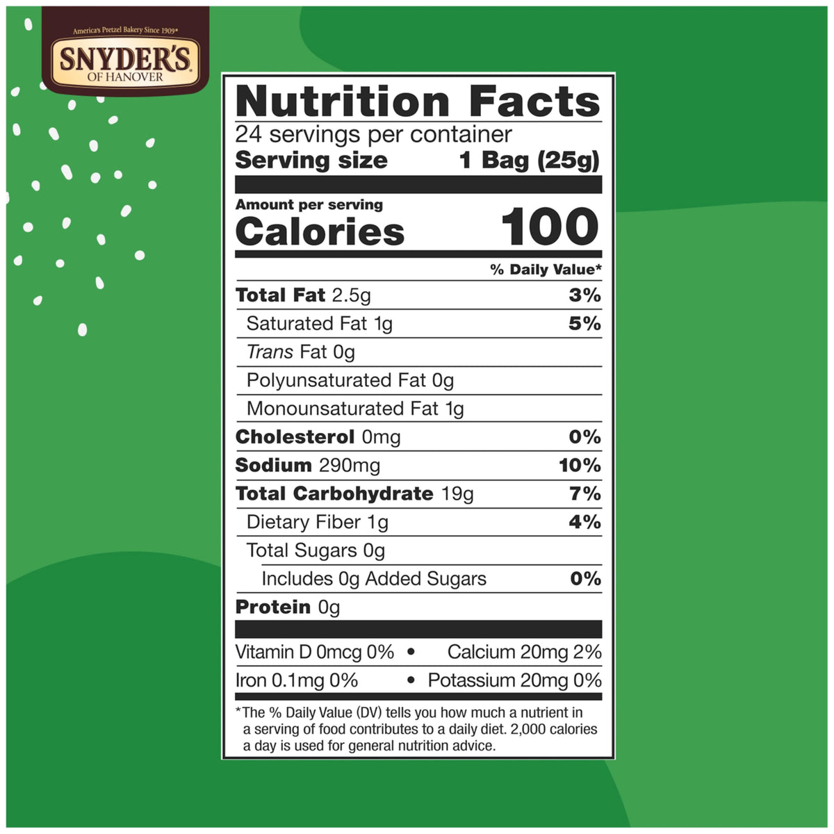 Gluten Free Pretzel Sticks by Snyder's of Hanover – 0.9 Ounce (Pack of 24), Model 107011
