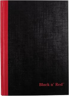 Black n' Red Black n Red - A5 Feint Lined Notebook Pad