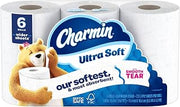 Charmin Ultra Soft Smooth Tear Toilet Paper- 6 Rolls 213 Sheets Each