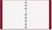 Blueline AF915083 MiracleBind Notebook College/Margin 9 1/4 x 7 1/4 White Red Cover 75 Sheets