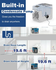 ALORAIR Blue / Large / 180.0 pints Dehumidifiers