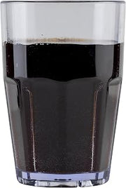 G.E.T. 9914-1-CL-EC 14 oz. Clear Tumbler, SAN Plastic Bahama Tumblers (Pack of 4)