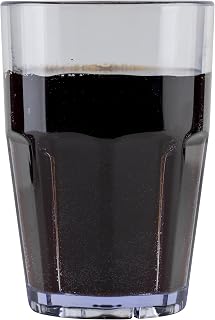 G.E.T. 9914-1-CL-EC 14 oz. Clear Tumbler, SAN Plastic Bahama Tumblers (Pack of 4)