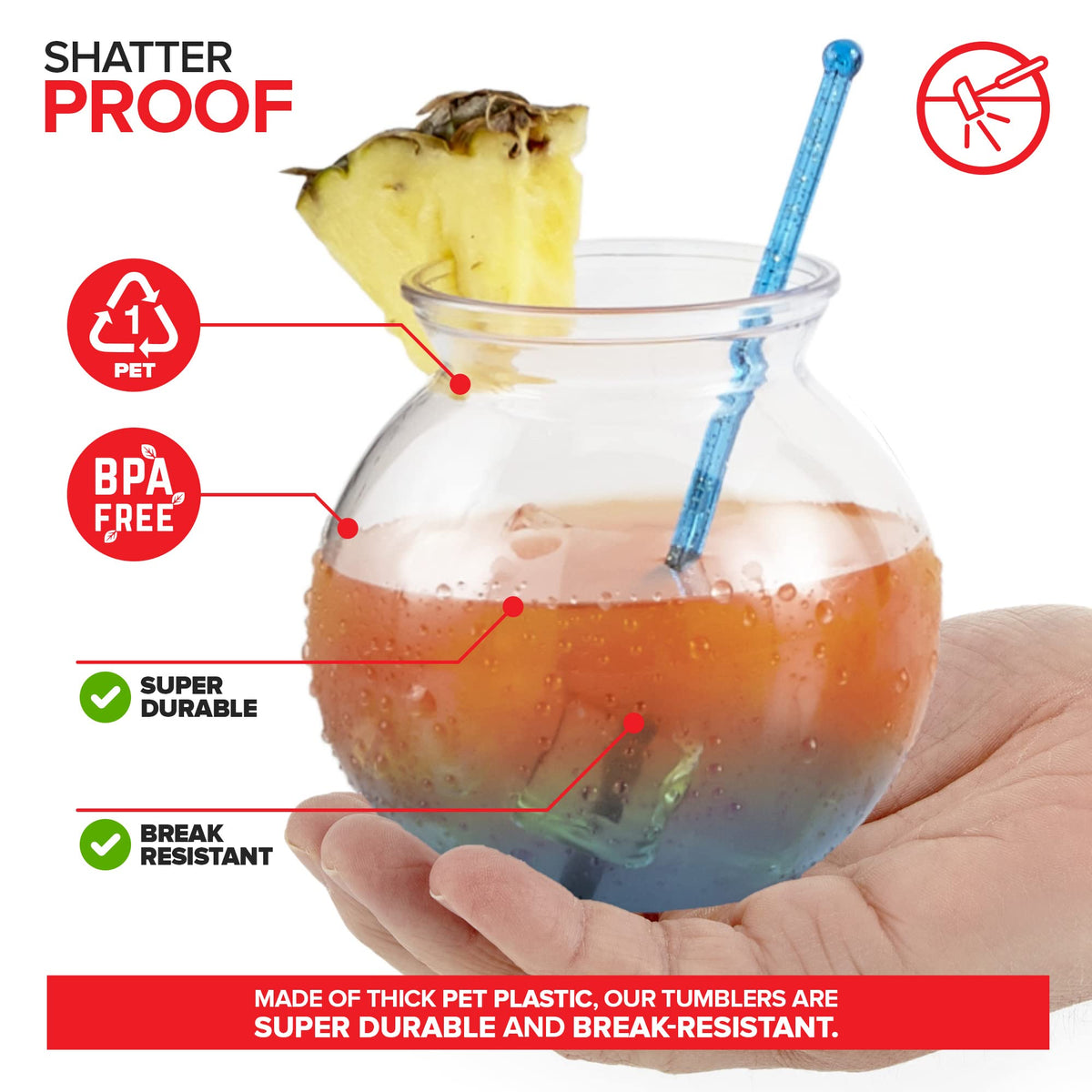 Stock Your Home 12 Pack / Clear / Casual Bowls