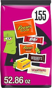 HERSHEY'S Assorted Flavored, Candy Bulk Bag, 52.86 oz (155 Pieces)