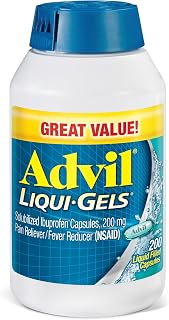 Liqui-Gels, Ibuprofen 200mg, Pain Relief, 200 Capsules by Advil – 200 Count (Pack of 1), Other, Model 305730169493