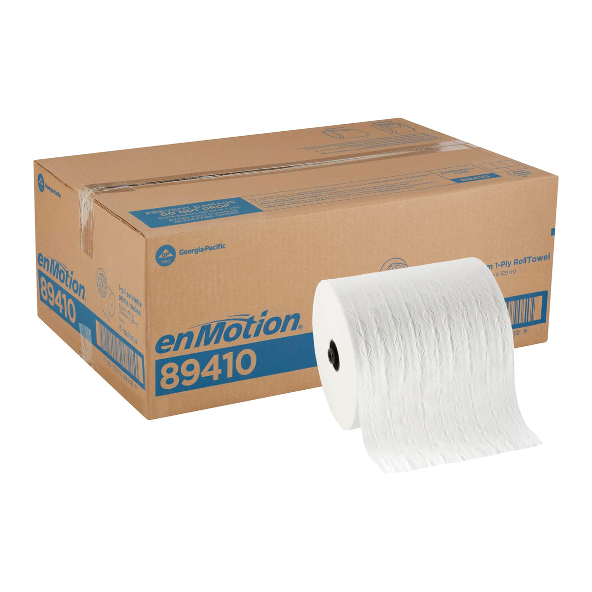 enMotion Georgia‑Pacific (by GP PRO) 8 in 425 Linear Feet Premium Paper Towel Roll, White, 6‑Roll Case Paper Towel Rolls, 894