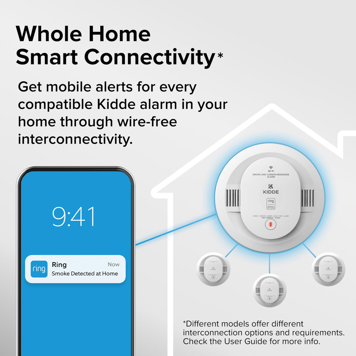 Kidde Hardwired / Smoke Detector / 5 Inches Smoke Detectors & Fire Alarms