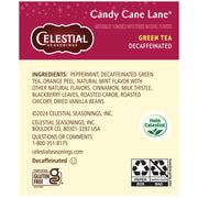 Celestial Seasonings Candy Cane Lane / 18 Count (Pack of 6) / Candy Cane Lane Decaf Tea Samplers