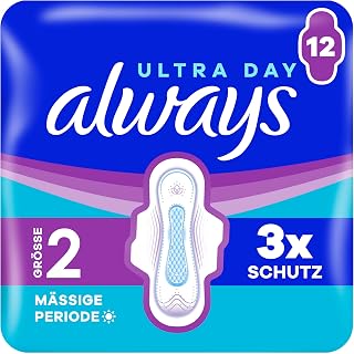 Always Ultra Sanitary Pads Size 2 Long with Wings Pack of 12