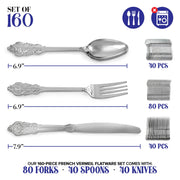 Stock Your Home 160 Count / Gold / Classic Spoons