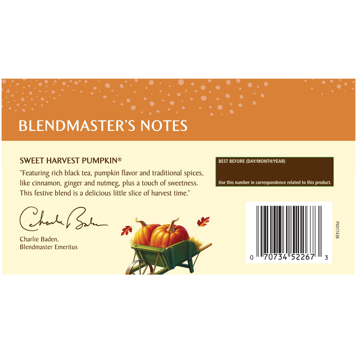 Celestial Seasonings Sweet Harvest Pumpkin / 18 Count (Pack of 5) / 1 Black