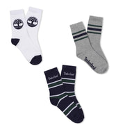 Boys Socks(*3) by Timberland – White, Model T60751