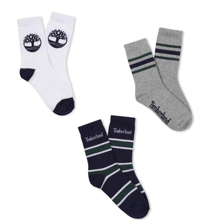 Boys Socks(*3) by Timberland – White, Model T60751