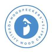 Woodpeckers Wooden Advent Calendar, 13.5 x 14.9 Inch House with 24 Drawers, Unfinished