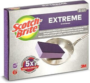 Scotch-Brite Fiber with Sponge, Purple (Extreme), 2 Unidad