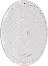 Tapco RT-90 Plastic Centermount Reflector with Plastic Center Hole, 3-1/4" Diameter x 3/8" Thick, White