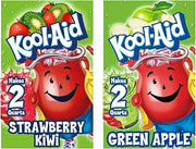 Kool-Aid Unsweetened Drink Mix Duo for Beverage Mixing, Flavored Hydration and Water Flavoring, Apple and Strawberry Kiwi, 0.14 Ounce, 96 Packets (Variety Pack)