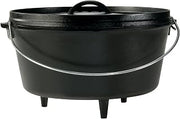 Lodge Pre-Seasoned Cast Iron Deep Camp Dutch Oven with Lid, 8 Quart