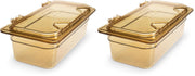 Carlisle FoodService Products 1 Count (Pack of 2) / Amber / 2.8 quarts Storage & Transport
