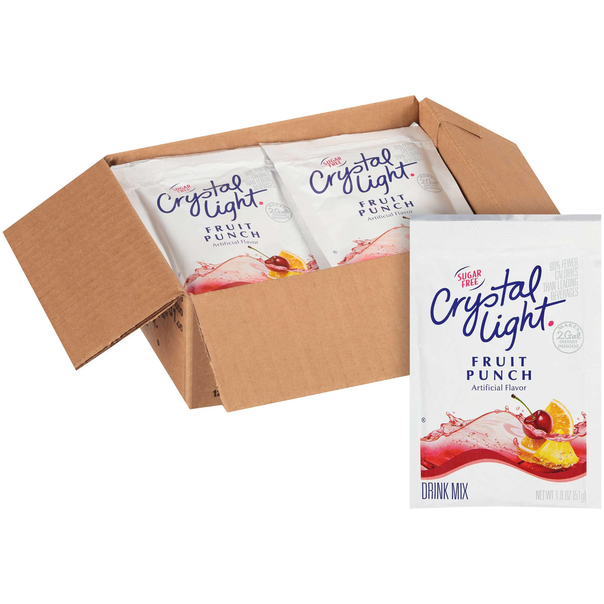 Fruit Punch 12 Envelopes Per Case - Each Makes 2 Gallons by Crystal Light – 8 Ounces, Pack of 12, Model 83931