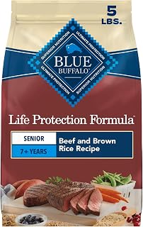 Blue Buffalo Life Protection Formula Beef Senior 7+ Dry Dog Food, 5 lb