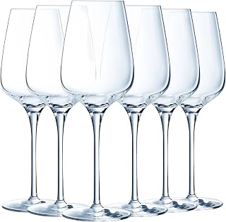 Chef & Sommelier Sublym Collection - 6 stemmed Glasses 35 cl - Made in France - Reinforced Packaging
