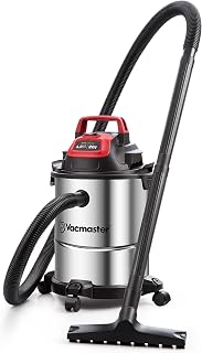 Vacmaster DVOM204S 1101 4-Gal 20V Cordless Stainless-Steel Wet/Dry Vac Red