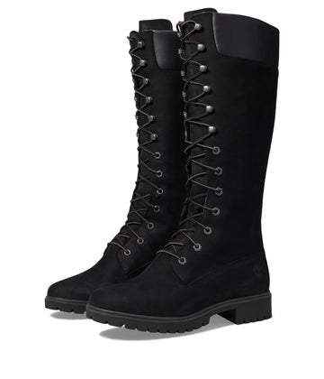 Women's Premium 14-Inch Waterproof Boot by Timberland – 7, Leather, Black Nubuck V1