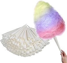 Cotton Candy Cones (100 Pack) by Stock Your Home – 6.2992 cm, White, Model 2595