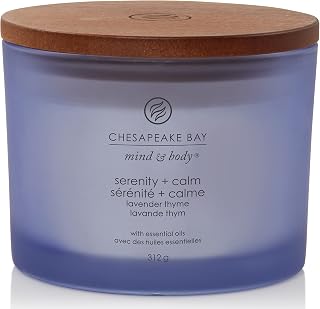 Chesapeake Bay Candle Chesapeake Bay Scented Candle | Serenity + Calm 3 Wick Tumbler Aromatherapy Candle | Burn Time: Up to 24 Hours | Mind & Body Collection (PT40892E)