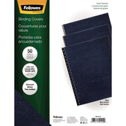 Fellowes 8 / 400 Pack / Navy Binding Covers