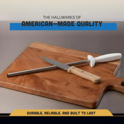 Russell DDS-12PCP Diamond Sharpener by Dexter – 12", Steel, Silver/White, Model DDS-12-PCP