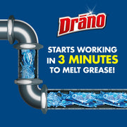 Kitchen Granules Drain Clog Remover and Cleaner by Drano – 8.8 Ounce (Pack of 3), Model 317375