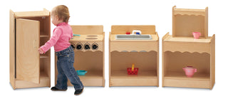 Toddler Contempo Stove by Jonti-Craft – Toddler Size, Wood, White, Model 2079JC