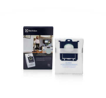S-Bag Classic Long Performance Vacuum Bag by Electrolux – Paper, white, Pack of 5, Model EL201A