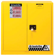Justrite Yellow / 40 Gallon / Manual-Close Tool Cabinets