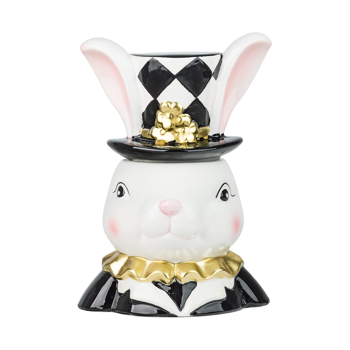 10 Strawberry Street Bunny Noir / 52 Ounces / 52.0 fluid_ounces Cookie Jars