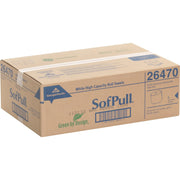 White Paper Towels Roll 7-7/8"W x 1000'L by Georgia-Pacific – (Case of 6 Rolls - 1000' Rolls), 40% Recycled Fiber, Paper, Brown, Pack of 6, Model 26470