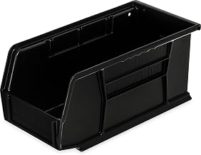 Carlisle FoodService Products Countertop Organizer Lid Holder, Utinsel Holder, Packet Rack with Drop-in Card Holder for Restaurants and Fast Food, Aluminum, 18 x 12 x 19 Inches, Black