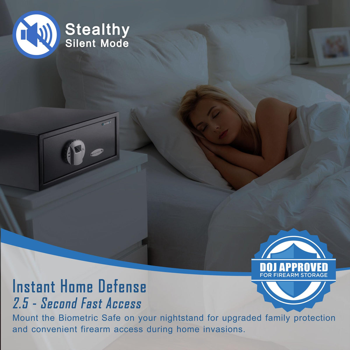 Biometric Fingerprint Security Home Safe Box 0.79 Cubic Ft by Barska – 0.29 Cu Ft, 0.8 cubic_feet, Alloy Steel, Black, Model AX11224