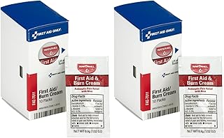 First Aid Only FAE-7011 SmartCompliance Refill Burn Cream Packets, 10 Count- Pack of 2