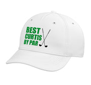 Best Curtis By Par Golfer Name Pun Adjustable Printed Baseball Hat by Curtis Golfer Design – Cotton, White